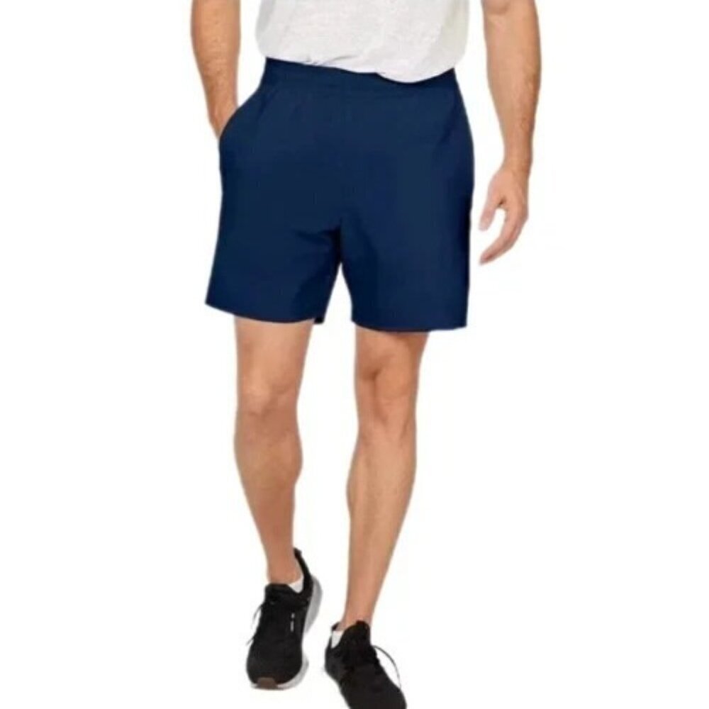 NEW Spyder Active Men's XL Blue Polyester Blend Athletic Shorts With Elastic